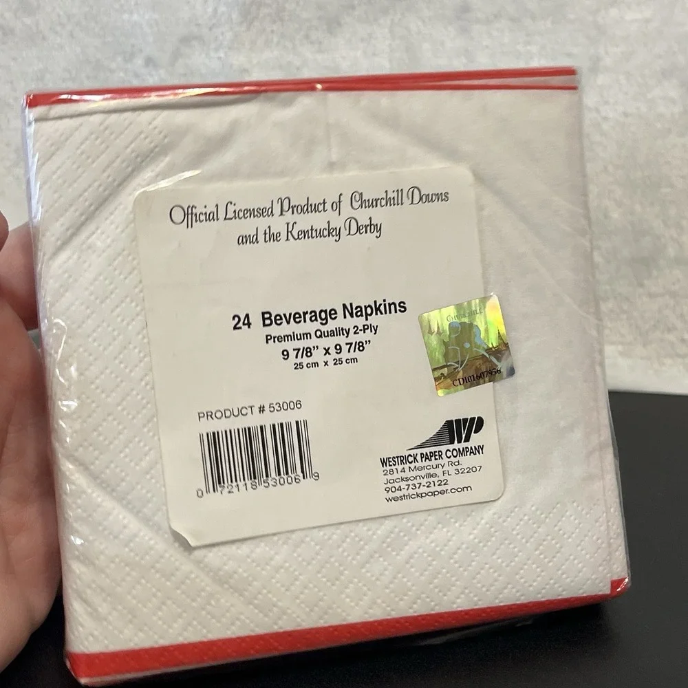 Kentucky Derby Party Beverage Napkins Churchill Downs 24 Per Pack New Sealed